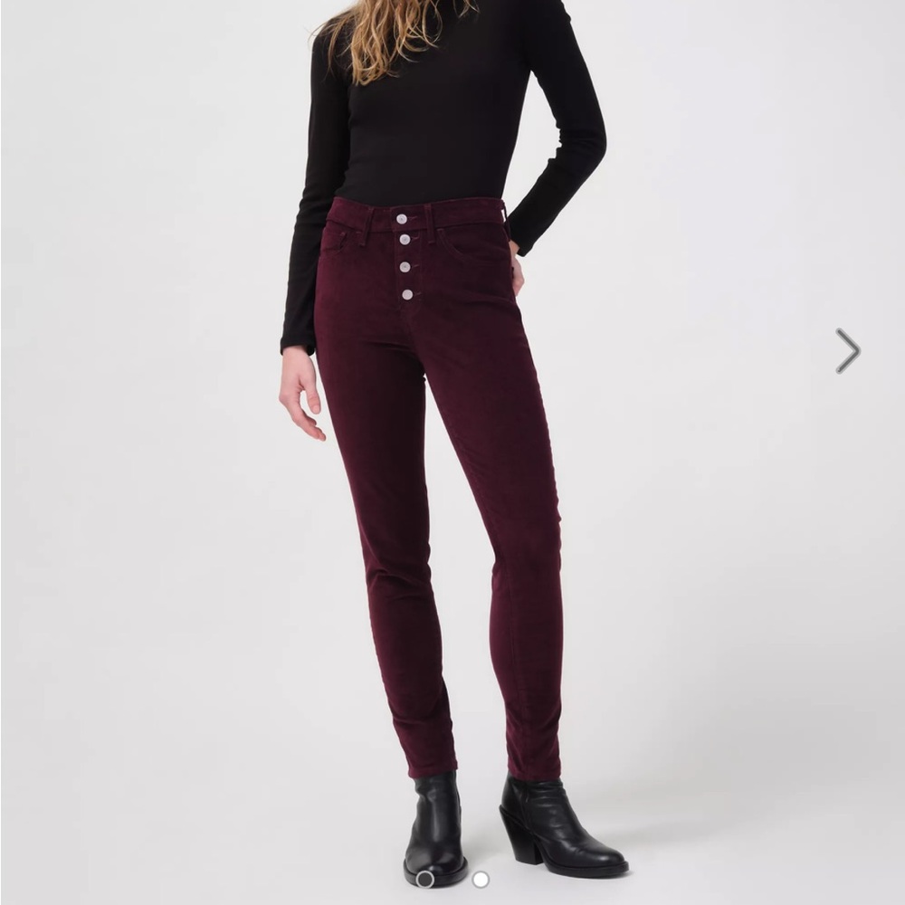 721 CORDUROY HIGH RISE BUTTON FRONT SKINNY WOMEN'S PANTS